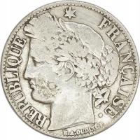 7.FRANCJA, 1 FRANK 1872 A