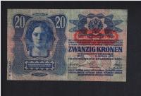 BANKNOT AUSTRIA, Austro - Węgry -- 20 koron -- 1913 rok