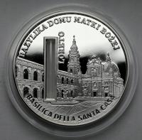 1508. Sierra Leone SREBRO 10 dolarów 2009 Loreto Bazylika Domu Matki Bożej