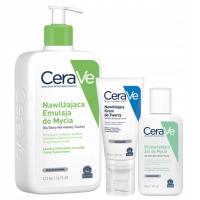 CeraVe набор Увлажняющая эмульсия для умывания 473ml, крем для лица 52ml