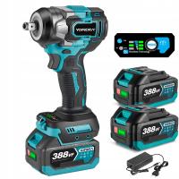 KLUCZ UDAROWY AKUMULATOROWY bezszczotkowy 1200NM DO KÓL 1/2” 2X AKU 3AH