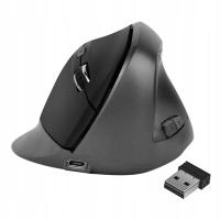 Wireless Mouse Vertical Mouse Ergonomic Optical 3 Adjustable DPI 1200 Black