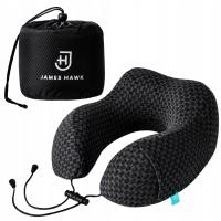 Poduszka podróżna Turystyczna Do samolotu Rogal na szyję z pianką memory 3D