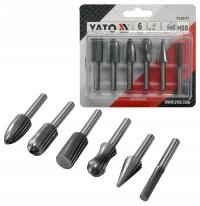 YATO концевые фрезы для металла FI 6 мм набор 6EL