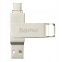 Pendrive Hama C-Rotate Pro 256 GB USB 3.0, USB 3.1 typ C srebrny