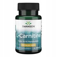 SWANSON L-KARNITYNA 500 mg 30 tabletek SPALACZ TŁUSZCZU ODCHUDZANIE MIĘŚNIE