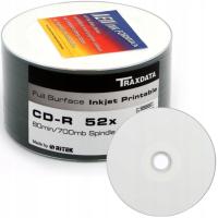 Ritek CD-R Белый Printable-50 штук Traxdata