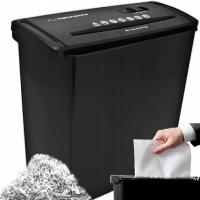МОЩНЫЙ ОФИСНЫЙ ИЗМЕЛЬЧИТЕЛЬ БУМАГИ ДЛЯ ДОКУМЕНТОВ С КОРЗИНОЙ 10 Л