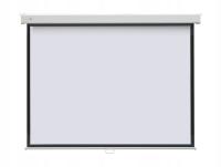 Ekran projekcyjny ścienny sufitowy duży ręczny 150x150 cm 83 cali
