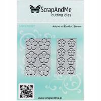 Wykrojnik do papieru KWIATKI 2 matryce scrapbooking ScrapAndMe