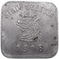 Szczecin, 50 fenigów 1918, żelazo