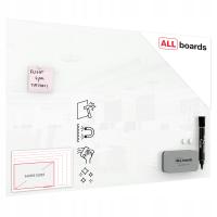 TABLICA magnetyczna SZKLANA biała 90x60 + GRATIS