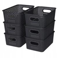 6 X POJEMNIK KOSZYCZEK DO PRZECHOWYWANIA PUDEŁKO ORGANIZER KUCHNI ŁAZIENKI