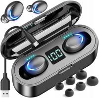 Słuchawki bluetooth LTC bezprzewodowe z powerbankiem, wodoszczelne