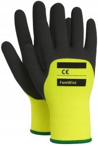 Rękawice robocze INDEX BHP lateksowe ocieplane krótkie 2 szt.