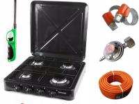 Портативная плита Ravanson, газовая плита RAVANSON PLUS, комплект MEDIAGAZ