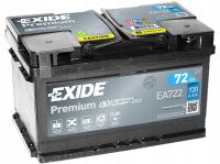 АККУМУЛЯТОР EXIDE PREMIUM 72AH 720A 72 AH EA722