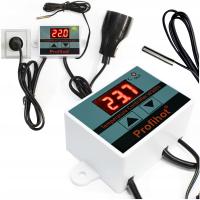 ТЕРМОСТАТ ЭЛЕКТРОННЫЙ РЕГУЛЯТОР ТЕМПЕРАТУРЫ С РОЗЕТКОЙ И ВИЛКОЙ 230В