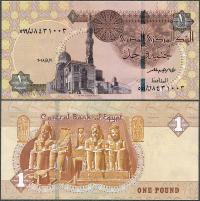 Египет-1 фунт 2018 * P71 * мечеть и храм