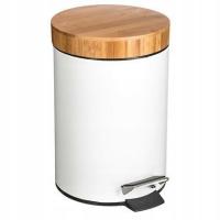 KOSZ NA ŚMIECI Natureo 3L biały naturalny stylowy