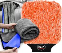 Набор для мытья автомобиля толстое полотенце для сушки краски 60x90 перчатка K2