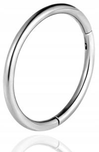 Серьги круг кликер серебро септум спираль козелка 10 мм / 1 мм