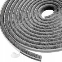 Taśma uszczelniająca Lamondre szara 5m wiatroszczelna do drzwi 9x9mm