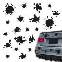 Naklejki kleks plama na samochód auto - zestaw 20 sztuk