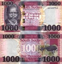 # SUDAN POŁUDNIOWY - 1000 FUNTÓW - 2021 - P-17b - UNC