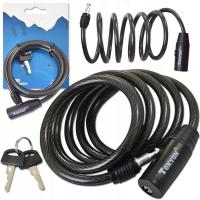 ZAPIĘCIE ROWEROWE LINKA SPIRALA 8x1500 NA KLUCZYK ZAMKNIĘCIE DO ROWERU