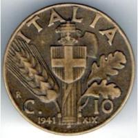 Włochy 10 centesimi 1941 Italia