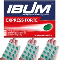 Ibum Express Forte ibuprofen 400 обезболивающее 36x