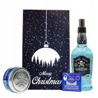 ZESTAW ŚWIĄTECZNY PO GOLENIU BARBERTIME WOSK + WODA KOLOŃSKA +AŁUN+KARTONIK