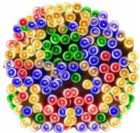 lampki CHOINKOWE LED 100 MULTIKOLOR łączenie 8 funkcji światełka świąteczne