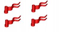 050A1. LEGO pirat rycerz falga 4495b 4495 FLAGA czerwona - 4 sztuki