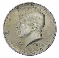 1/2 dolara - Half Dollar - USA - 1966 rok