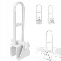 PORĘCZ WANNOWA METALOWA ŁATWY MONTAŻ WSPARCIE DLA SENIORÓW REKONWALESCENTÓW