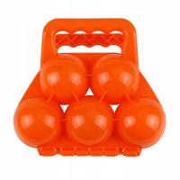 Wielofunkcyjny klips na śnieżki 5 kulek Model śnieżny pomarańczowe