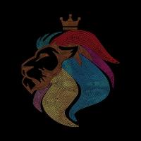 Arkusz z cyrkoniami do termotransferu - Król Lew