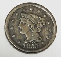 USA 1 cent 1853 Liberty Head