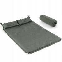 2X 2-osobowa mata samopompująca materac kempingowy 131 x 187 x 4 cm