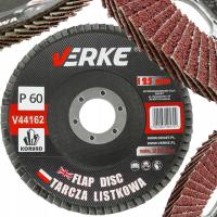 TARCZA LAMELKA LISTKOWA PIÓRKOWA ŚCIERNA SZLIFOWANIA METALU DREWNA 125 P60