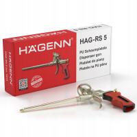 Pistolet do Pianki Piany Montażowej PU HAGENN RS 5 + METALOWY, SOLIDNY,