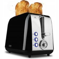 Yoer 925w тостер черный / хром лоток ролл гриль 7 уровней размораживание