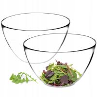 2X салатница стеклянная чаша 17 см для салата для салата набор
