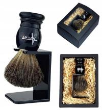 Pędzel do golenia z włosia borsuka Prezent dla faceta na święta Klasyczny