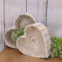 OSŁONKA DONICZKA DREWNIANA SERCE 21 CM X20 CM