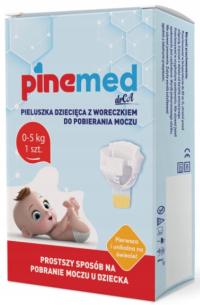 PINEMED Pieluszka z woreczkiem do pobierania moczu dziecka 0-5 kg 1 szt.