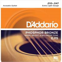 Struny do gitary akustycznej D'Addario EJ15 Phosphor Bronze 10-47