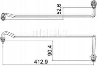 MAHLE AHX 4 000P Przewód olejowy elastyczny